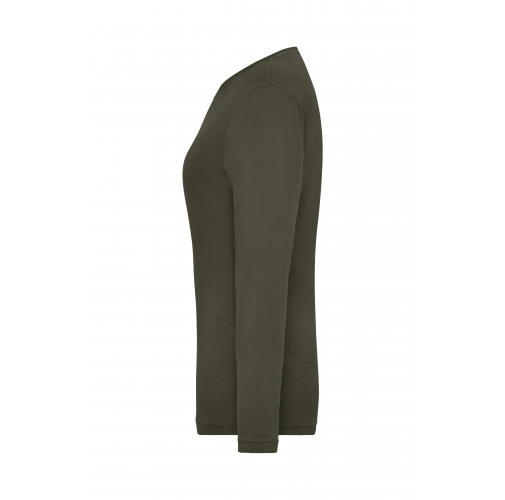 Ladies\' BIO Stretch-Longsleeve Work - SOLID - OCS Blended