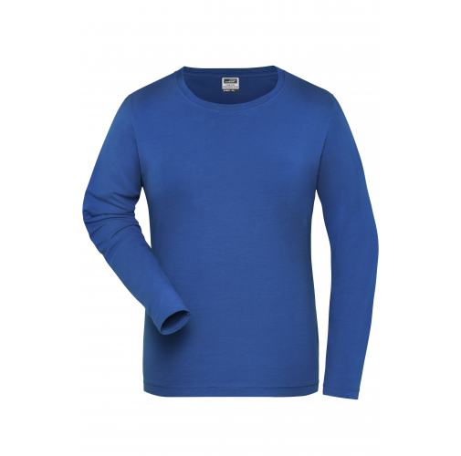 Ladies\' BIO Stretch-Longsleeve Work - SOLID - OCS Blended