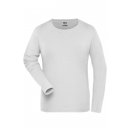 Ladies\' BIO Stretch-Longsleeve Work - SOLID - OCS Blended