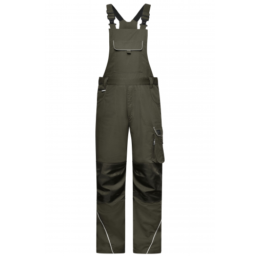Workwear Pants with Bib - SOLID -