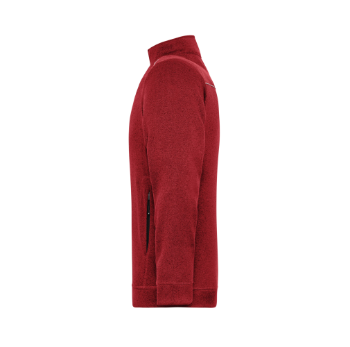 Men\'s Knitted Workwear Fleece Jacket - SOLID -