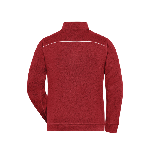 Men\'s Knitted Workwear Fleece Jacket - SOLID -