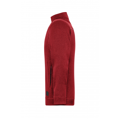 Men\'s Knitted Workwear Fleece Jacket - SOLID -