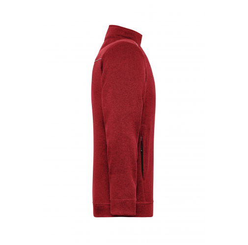 Men\'s Knitted Workwear Fleece Jacket - SOLID -