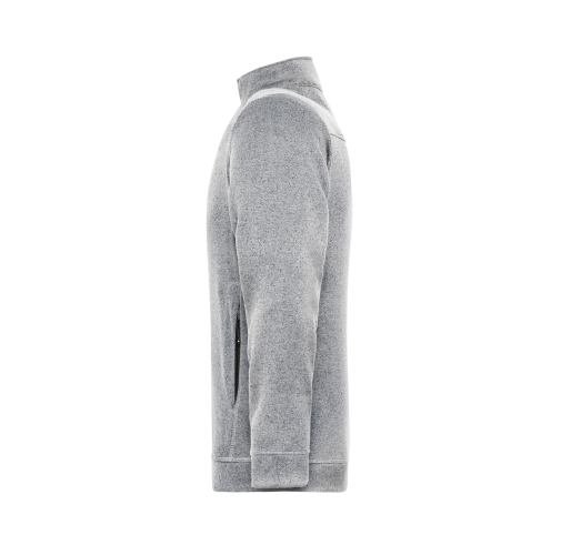 Men\'s Knitted Workwear Fleece Jacket - SOLID -