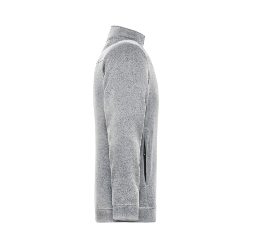 Men\'s Knitted Workwear Fleece Jacket - SOLID -