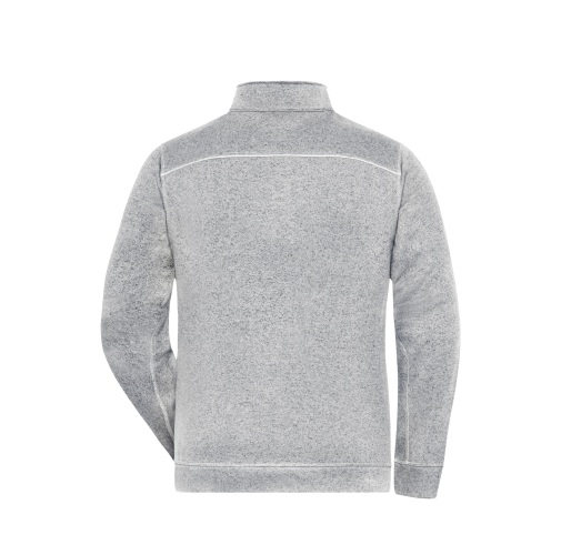 Men\'s Knitted Workwear Fleece Jacket - SOLID -