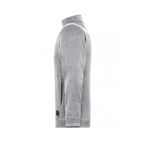 Men\'s Knitted Workwear Fleece Jacket - SOLID -