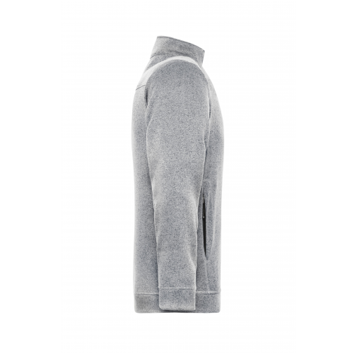 Men\'s Knitted Workwear Fleece Jacket - SOLID -