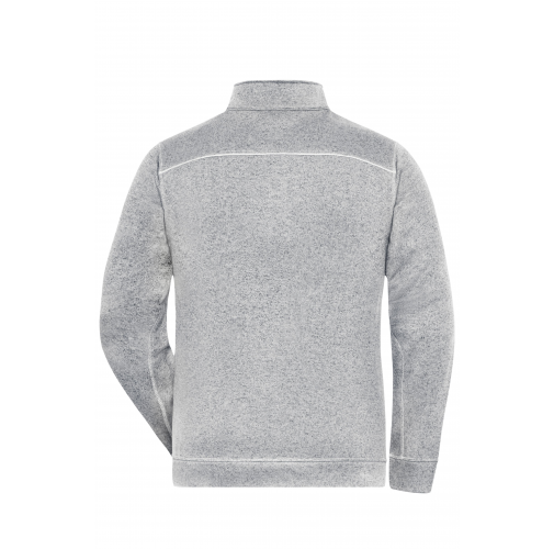 Men\'s Knitted Workwear Fleece Jacket - SOLID -