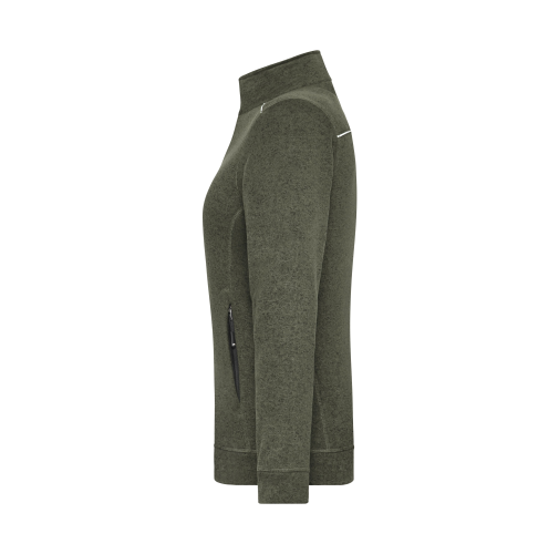 Ladies\' Knitted Workwear Fleece Jacket - SOLID -