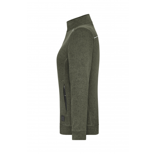 Ladies\' Knitted Workwear Fleece Jacket - SOLID -