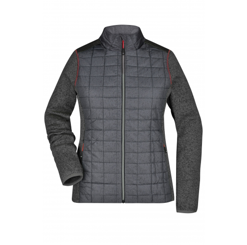 LADIES' KNITTED HYBRID JACKET