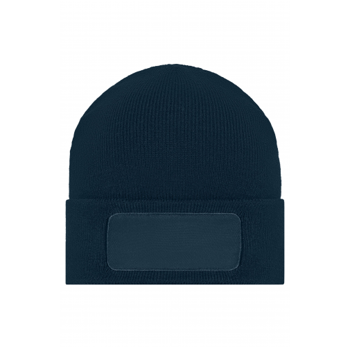 Knitted Beanie with Patch (10cm x 5cm)