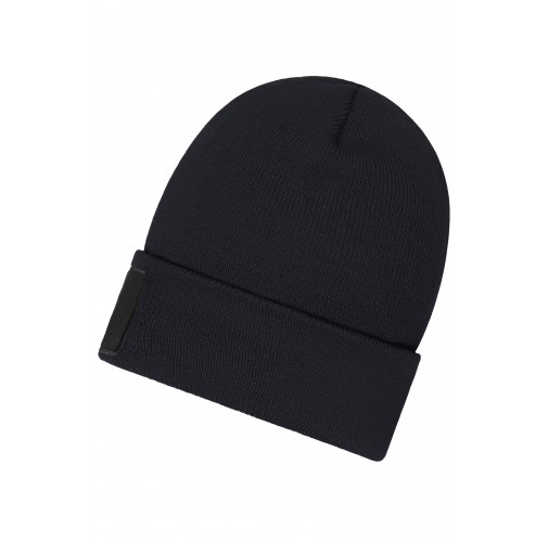 Beanie with Patch (10cm x 5cm) - Thinsulate