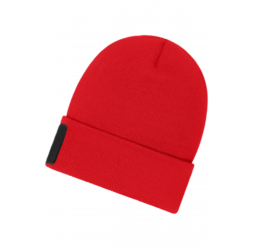 Beanie with Patch (10cm x 5cm) - Thinsulate