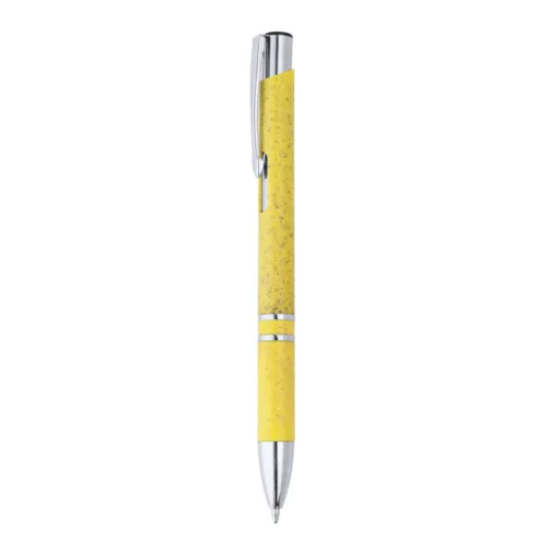 BOLIGRAFO METAL/TRIGO HAYEDO AMARILLO