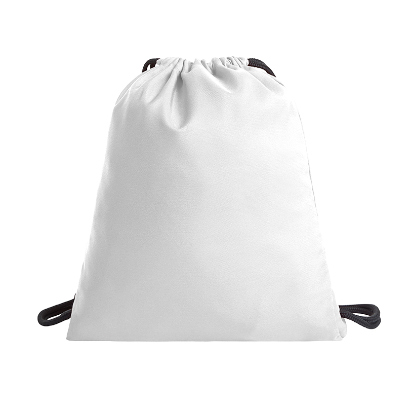 white HALFAR® drawstring bag CARE