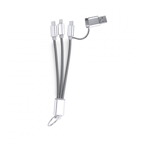 plateado Cable Cargador Frecles