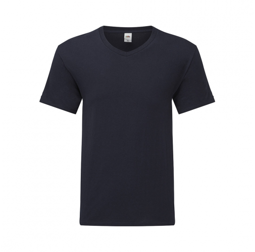 marino oscuro Camiseta Adulto Color Iconic V-Neck