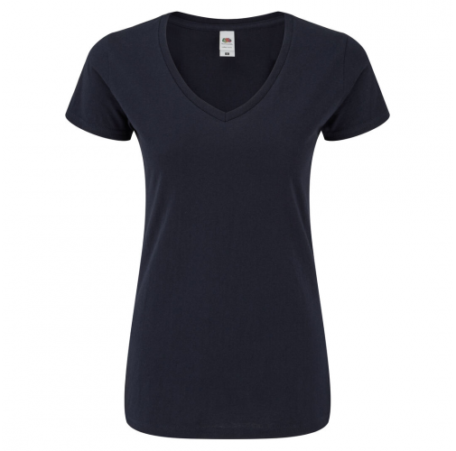 marino oscuro Camiseta Mujer Color Iconic V-Neck
