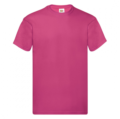 fucsia Camiseta Adulto Color Original T
