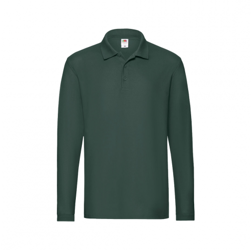 verde oscuro Polo Adulto Premium Long Sleeve