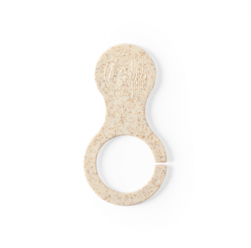 natural Llavero Moneda Mecril
