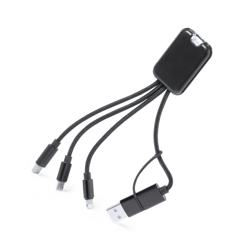 black Cable Cargador Whoco