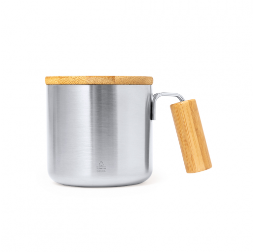 plateado Taza Térmica Claire