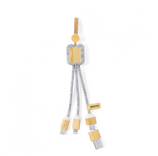 gray Cable Cargador Braxton