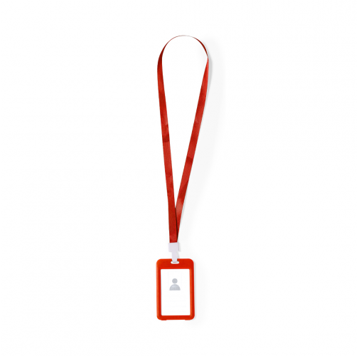 red Identificador Lanyard Fleck