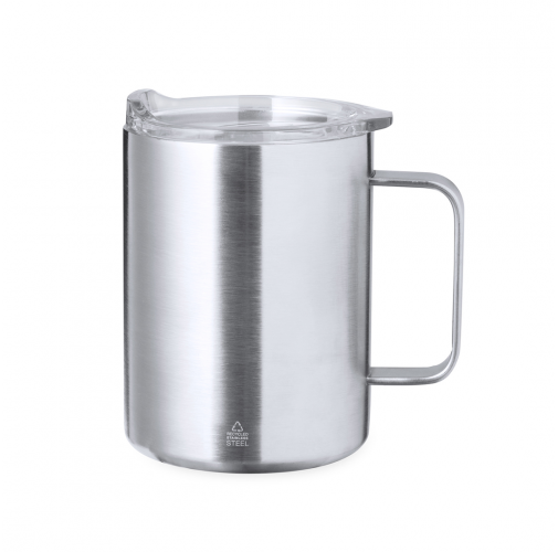 plateado Taza Térmica Dovery