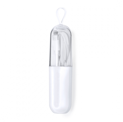 white Cable Cargador Skot