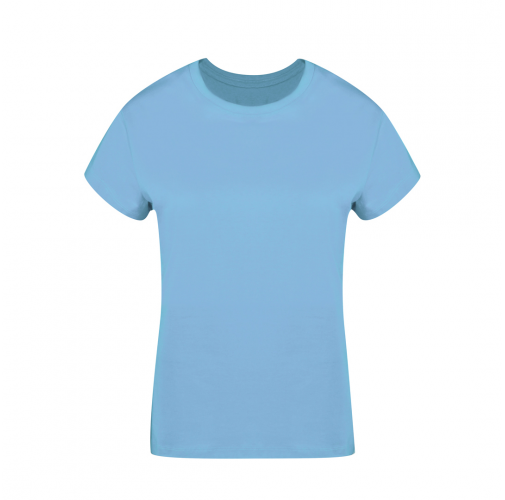 azul claro Camiseta Mujer Color Seiyo