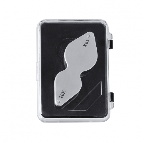 plateado Lupa Nalix 10/20X