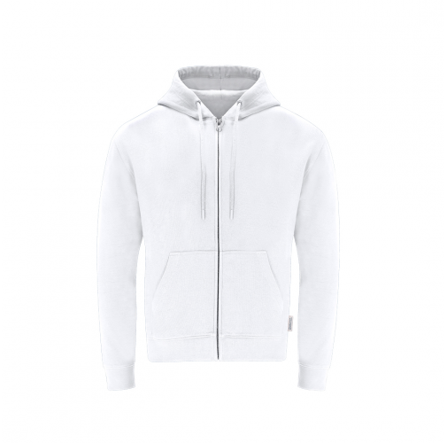 white Sudadera Adulto Capucha + Cremallera Walder