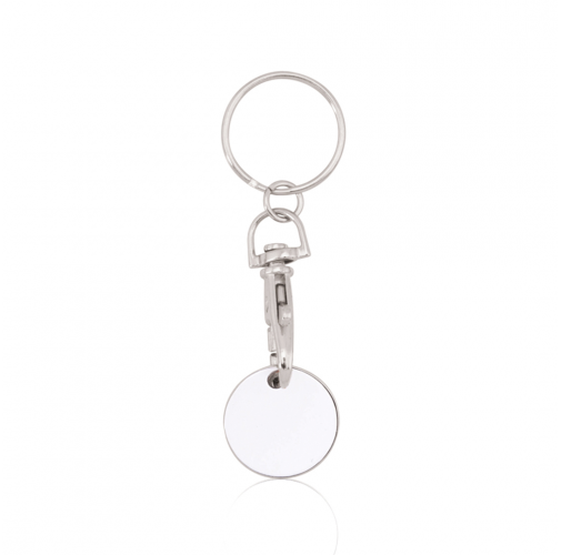 white Llavero Moneda Euromarket