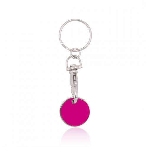 fucsia Llavero Moneda Euromarket