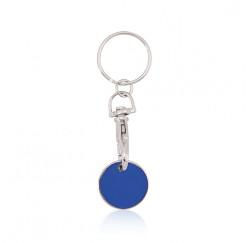 blue Llavero Moneda Euromarket