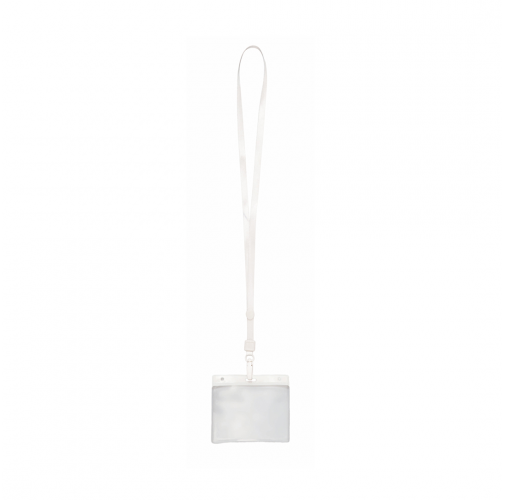 white Identificador Lanyard Maes