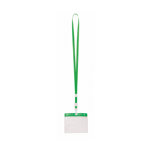 green Identificador Lanyard Maes