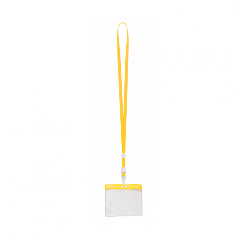 yellow Identificador Lanyard Maes