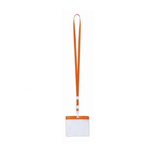 orange Identificador Lanyard Maes