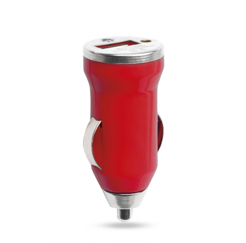 red Cargador Coche USB Hikal