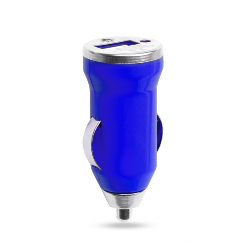 blue Cargador Coche USB Hikal