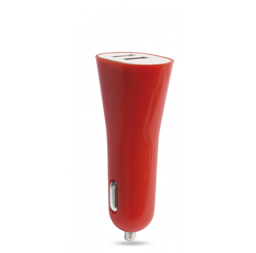 red Cargador Coche USB Heyon