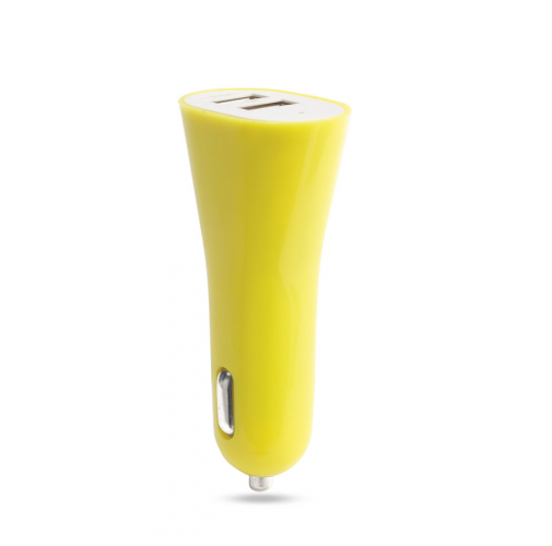 yellow Cargador Coche USB Heyon
