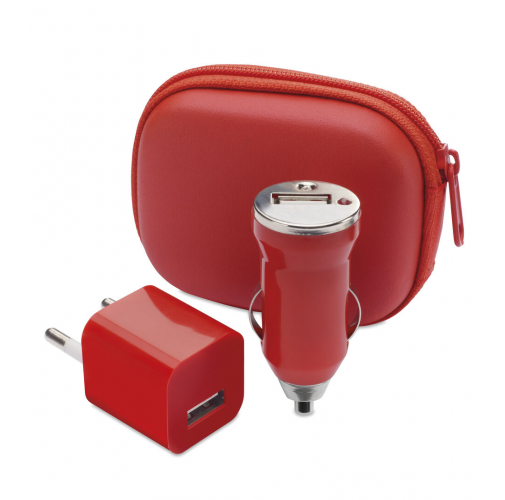 red Set Cargadores USB Canox