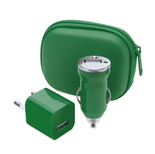 green Set Cargadores USB Canox